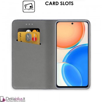 Telone atverčiamas dėklas - juodas (Huawei Honor X6/X8 5G/Honor 70 Lite)